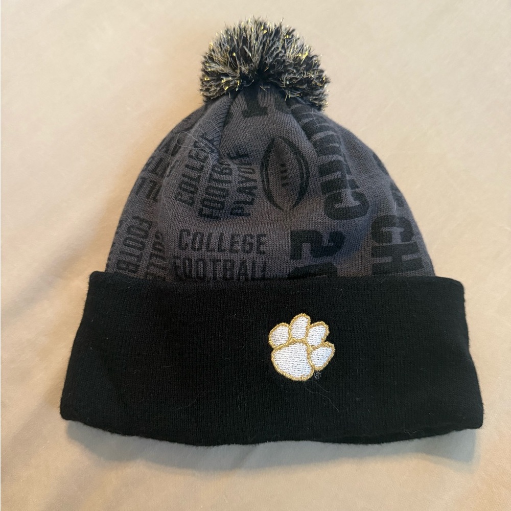 Clemson 2018 College Football Championship Nike Black and Gray Beanie